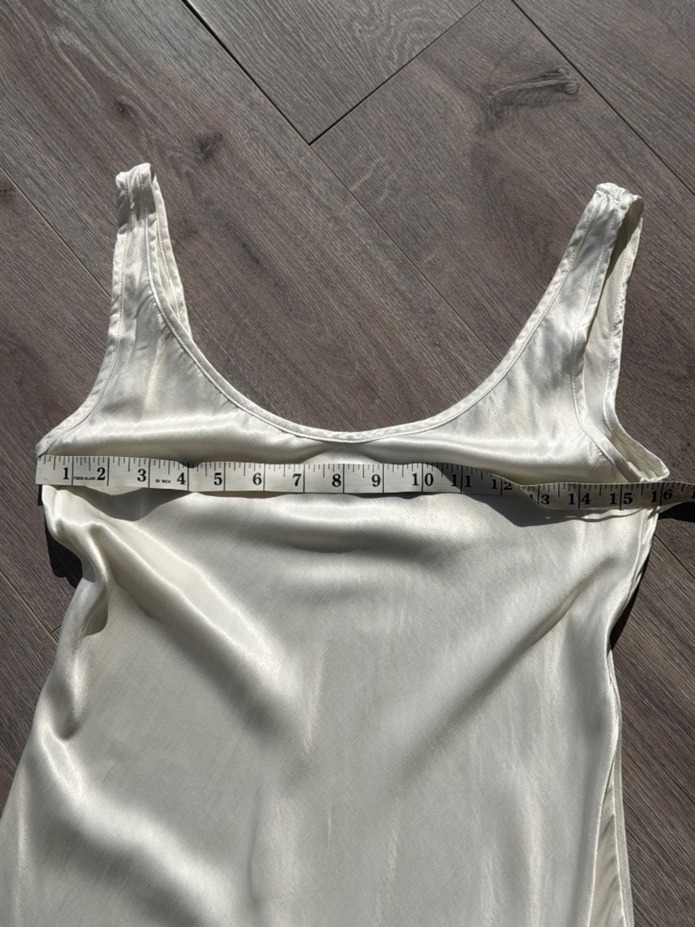 ENZA COSTA Satin Tank Dress in Cloud 1 S - Picture 11 of 15